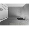 Mexen Uni-R towel rail for shower screen, brushed nickel - 800-06-97