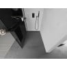 Mexen Kioto+ shower wall with Walk-in shelf 80 x 200 cm, graphite, black - 800-080-121-70-40