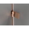 Mexen Lunar-B Duo 85 x 70 cm Pivot Shower Enclosure, Transparent, Rose Gold - 832-085L-070P-60-00