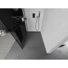 Mexen Kioto+ shower wall with shelf Walk-in 110 x 200 cm, graphite, black - 800-110-121-70-40