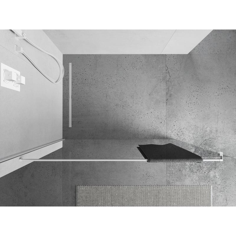 Mexen towel rail for shower screen, white - 800-06-20