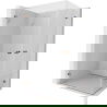 Mexen Lunar-B Duo shower cabin hinged 95 x 80 cm, transparent, rose gold - 832-095L-080P-60-00