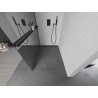 Mexen Kioto+ shower screen with shelf Walk-in 100 x 200 cm, mirror, black - 800-100-121-70-50