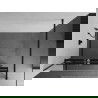 Mexen Kioto+ shower screen with a shelf and rail 100 x 200 cm, Mirror 8 mm, Black - 800-100-121-70-50