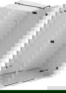 Mexen Lunar T right hinged shower cabin 135 x 90 cm, transparent, black - 834T-135-090-70-00-P