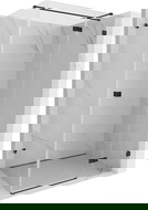 Mexen Lunar T right hinged shower enclosure 130 x 110 cm, transparent, black - 834T-130-110-70-00-P