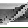 Mexen Kioto+ shower screen with a shelf and rail 120 x 200 cm, Transparent/Black pattern 8 mm, Black - 800-120-121-70-70
