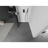 Mexen Kioto+ Walk-in Shower Wall with Shelf 90 x 200 cm, Black Grid, Black - 800-090-121-70-77