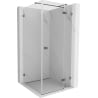 Mexen Lunar T shower enclosure pivot right 110 x 110 cm, transparent, gun metal - 834T-110-110-95-00-P