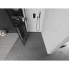 Mexen Kioto+ shower wall with shelf Walk-in 120 x 200 cm, black grid, black - 800-120-121-70-77