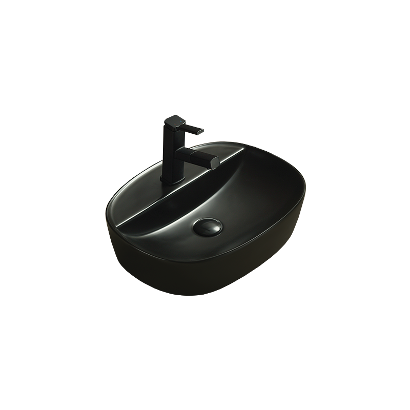 Mexen Iris countertop washbasin 50 x 38 cm, matte black - 21995085