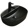 Mexen Iris countertop washbasin 50 x 38 cm, Black matt - 21995085