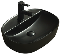 Mexen Iris countertop washbasin 50 x 38 cm, matte black - 21995085