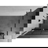 Mexen Kioto+ shower screen with a shelf and rail 140 x 200 cm, Transparent/Black pattern 8 mm, Black - 800-140-121-70-77