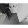 Mexen Kioto+ shower screen with a shelf and rail 120 x 200 cm, Transparent/Black pattern 8 mm, Black - 800-120-121-70-78