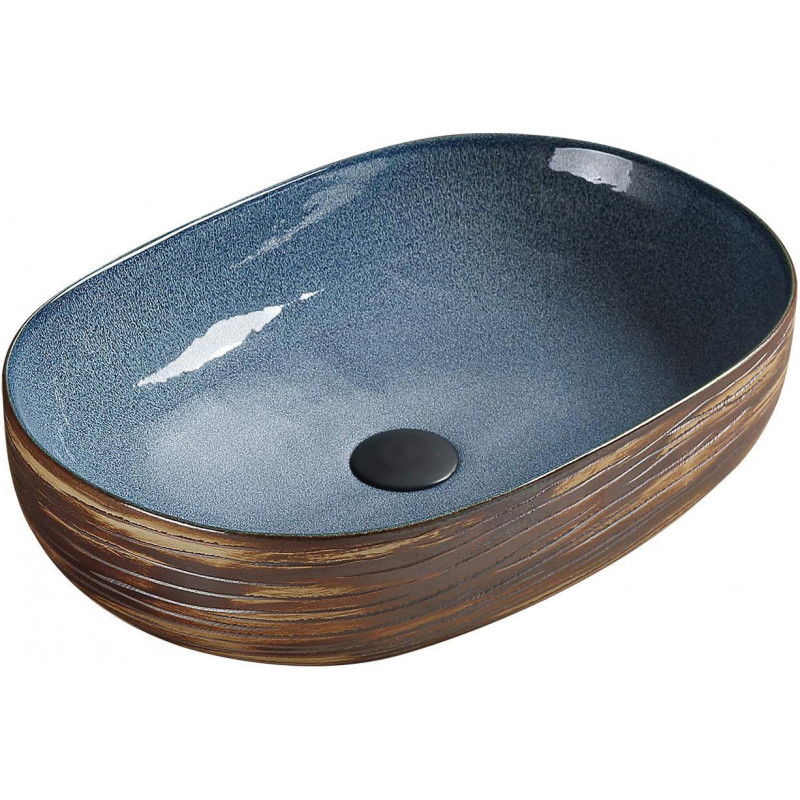 Mexen Agota countertop washbasin 58 x 40 cm, Blue - 22025866