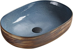 Mexen Agota countertop washbasin 58 x 40 cm, Blue - 22025866