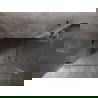 Mexen Lunar-B Duo hinged shower cabin 90 x 75 cm, transparent, brushed gun gray - 832-090L-075P-66-00