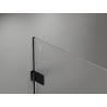 Mexen Lunar-B Duo 100 x 80 cm Swing Shower Enclosure, Transparent, Black - 832-100L-080P-70-00