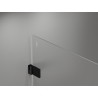 Mexen Lunar-B Duo 100 x 80 cm Swing Shower Enclosure, Transparent, Black - 832-100L-080P-70-00