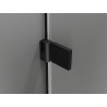 Mexen Lunar-B Duo 100 x 80 cm Swing Shower Enclosure, Transparent, Black - 832-100L-080P-70-00