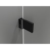 Mexen Lunar-B Duo 100 x 80 cm Swing Shower Enclosure, Transparent, Black - 832-100L-080P-70-00