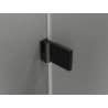 Mexen Lunar-B Duo 90 x 90 cm Hinged Shower Enclosure, Transparent, Black - 832-090L-090P-70-00