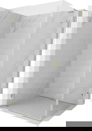 Mexen Lunar-B L Hinged Shower Enclosure Left 95 x 90 cm, Transparent, Gold - 832L-095-090-50-00-L