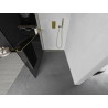 Mexen Kioto+ shower wall with shelf Walk-in 70 x 200 cm, graphite, gold - 800-070-121-50-40
