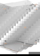 Mexen Lunar-B L Hinged Shower Enclosure Left 90 x 70 cm, Transparent, Rose Gold - 832L-090-070-60-00-L