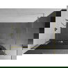 Mexen Kioto+ shower screen with a shelf and rail 100 x 200 cm, Graphite 8 mm, Gold - 800-100-121-50-40