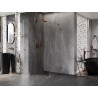 Mexen Lunar-B L shower enclosure hinged left 100 x 100 cm, transparent, rose gold - 832L-100-100-60-00-L
