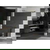 Mexen Kioto+ shower screen with a shelf and rail 120 x 200 cm, Mirror 8 mm, Gold - 800-120-121-50-50