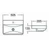 Mexen Dagna inset sink 50 x 35 cm, white - 21995100