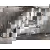 Mexen Lunar-B L right-hinged shower cabin 90 x 90 cm, transparent, white - 832L-090-090-20-00-P
