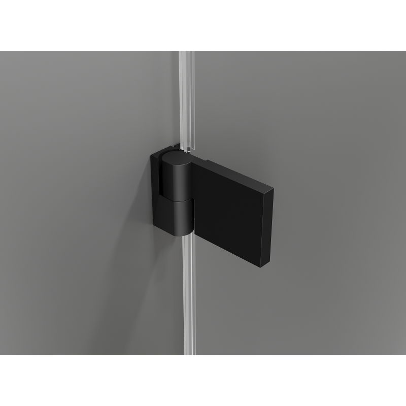 Mexen Lunar-B right hinge shower cabin 70 x 70 cm, transparent, black - 832-070-070-70-00-P