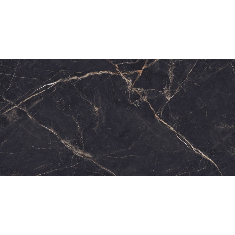 Mexen Eminet Black glazed rectified G1 floor and wall tile 120 x 60 cm, high gloss - TL201-120-060-00