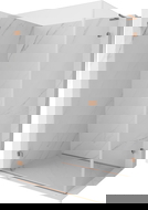 Mexen Lunar-B L left-hand shower cabin 85 x 80 cm, transparent, brushed copper - 832L-085-080-65-00-L