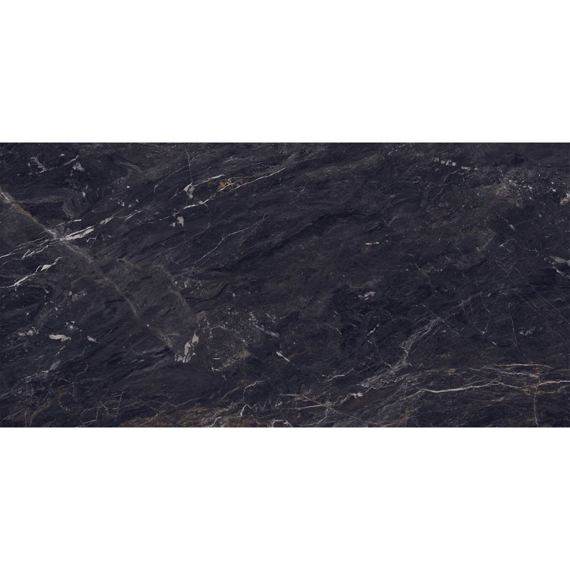 Mexen Sintra Black glazed rectified G1 stoneware, floor and wall tile 120 x 60 cm, high gloss - TL204-120-060-00