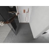 Mexen Kioto+ shower wall with shelf Walk-in 70 x 200 cm, transparent, pink gold - 800-070-121-60-00