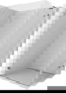 Mexen Lunar-B L Hinged Shower Enclosure Left 90 x 70 cm, Transparent, Brushed Gun Gray - 832L-090-070-66-00-L