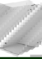 Mexen Lunar-B L hinged shower cabin left-handed 100 x 70 cm, transparent, brushed gun gray - 832L-100-070-66-00-L