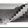 Mexen Kioto+ shower screen with a shelf and rail 140 x 200 cm, Transparent 8 mm, Rose gold - 800-140-121-60-00