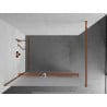 Mexen Kioto+ Walk-in Shower Screen with Shelf 110 x 200 cm, Frosted, Rose Gold - 800-110-121-60-30