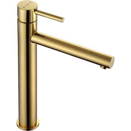 Mexen Elba high washbasin tap, gold - 74110-50