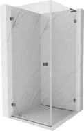 Mexen Lunar-B L Left Hinged Shower Enclosure 100 x 100 cm, Transparent, Gun Metal - 832L-100-100-95-00-L