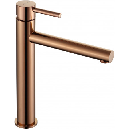 Mexen Elba high washbasin faucet, rose gold - 74110-60
