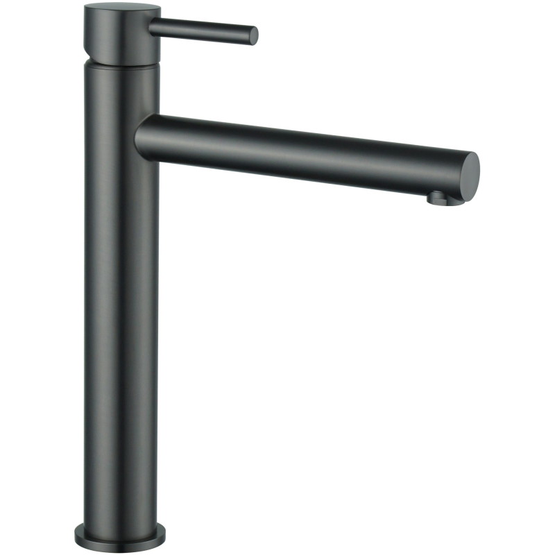 Mexen Elba high washbasin faucet, brushed gun gray - 74110-66