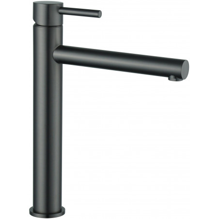 Mexen Elba high washbasin faucet, brushed gun gray - 74110-66
