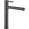 Mexen Elba high washbasin faucet, brushed gun gray - 74110-66